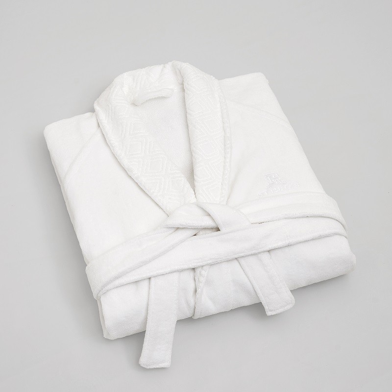 Diamond Jacquard Velour Bathrobe factory