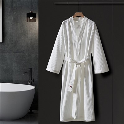 Kerge vahvlipuuvillane hommikumantel